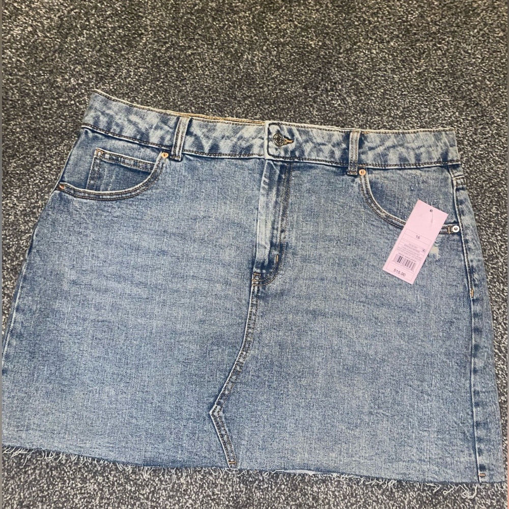 NWT Denim Mini Skirt